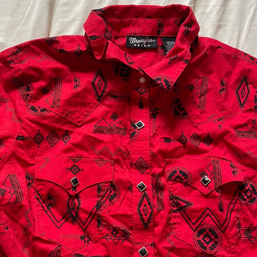 Western pearl snap long-sleeve shirt